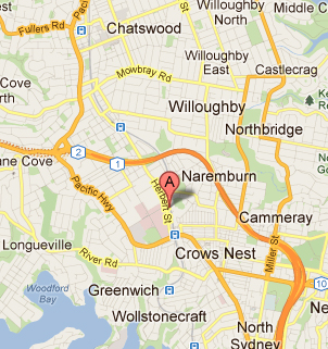 Google map location of SEO4U�s Sydney based office